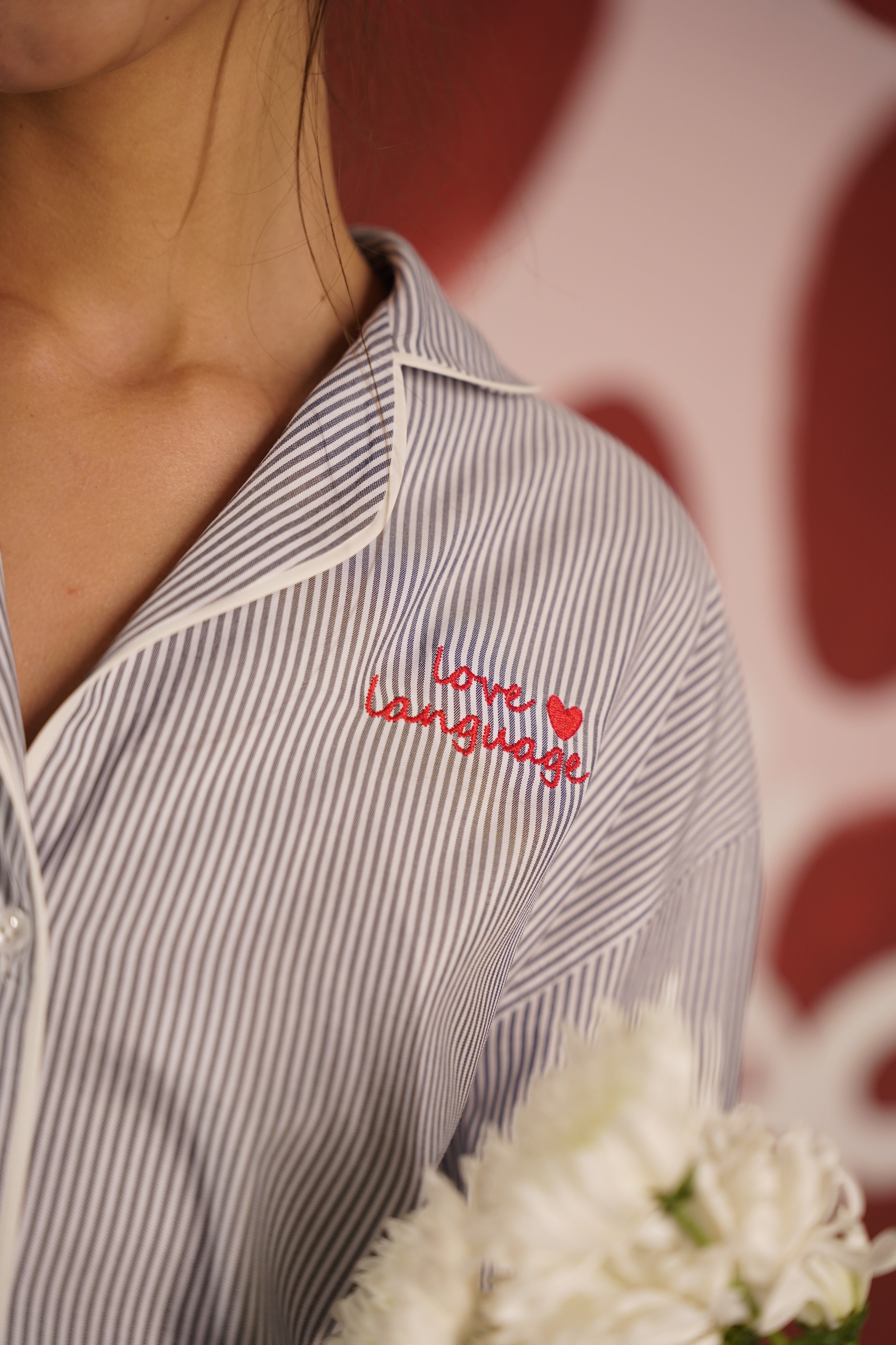 LOVE LANGUAGE Grey Shirt Dress